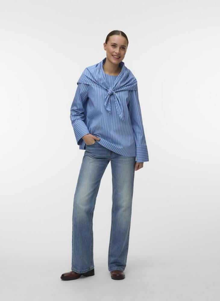VERO MODA Zima Long Sleeve Scarf Top - Image 4