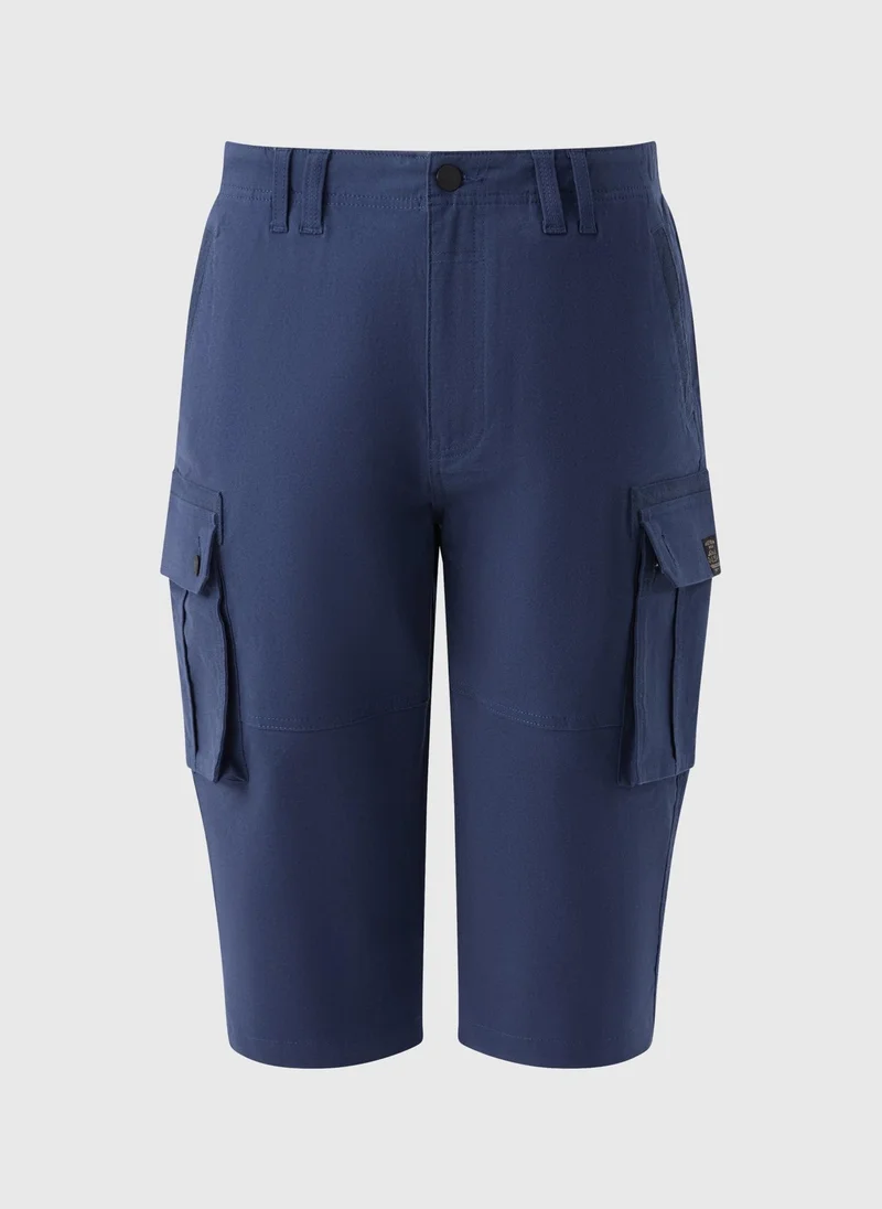 Matalan Blue 3/4 Cargo Shorts