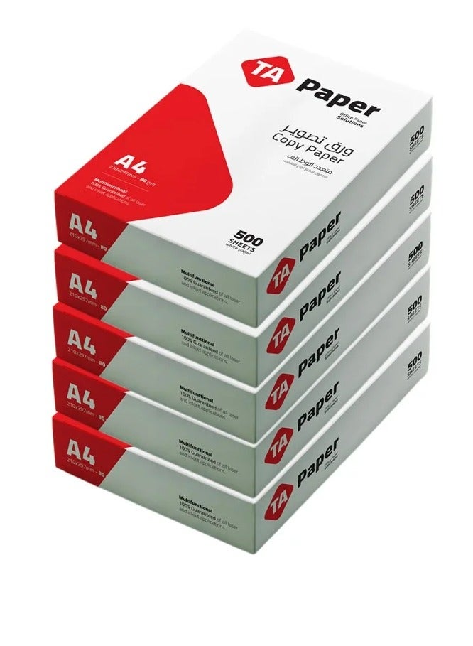 تي إيه بي أو إس أوراق طباعة A4 رزمة 500 ورقة شديدة البياض - Image 1