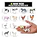 SIENON 12Pcs Farm Animals Toys Figures Set Miniature Realistic Plastic Barn Cattle Farmyard Playset for Kids Toddlers Educational Learning Christmas Easter Egg Birthday Party Favors Cake Decorations - Image 4