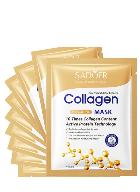 10 PCS Korean Face Sheet Mask Skincare - Anti Aging, Wrinkle Hydrating, Firming Anti Aging Face Sheet Masksfor Men & Women - Brightening Facial Mask for All Skin Types
