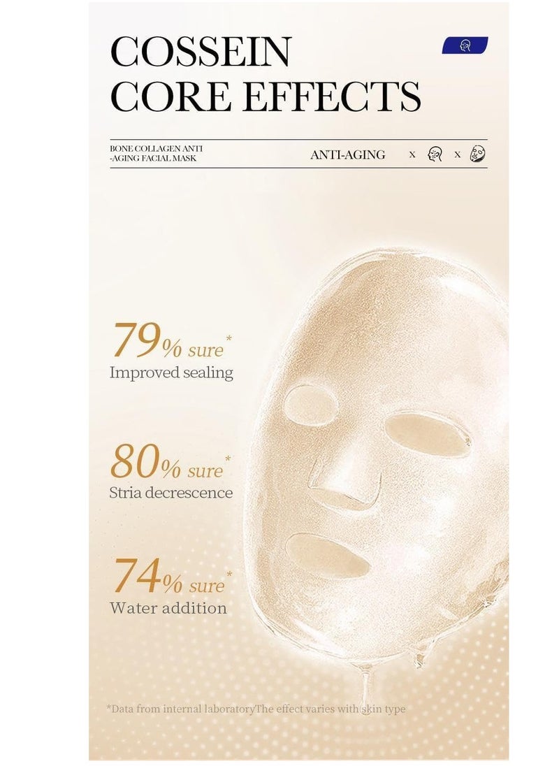 SADOER - 10 PCS Korean Face Sheet Mask Skincare - Anti Aging, Wrinkle Hydrating, Firming Anti Aging Face Sheet Masksfor Men & Women - Brightening Facial Mask for All Skin Types - Image 1