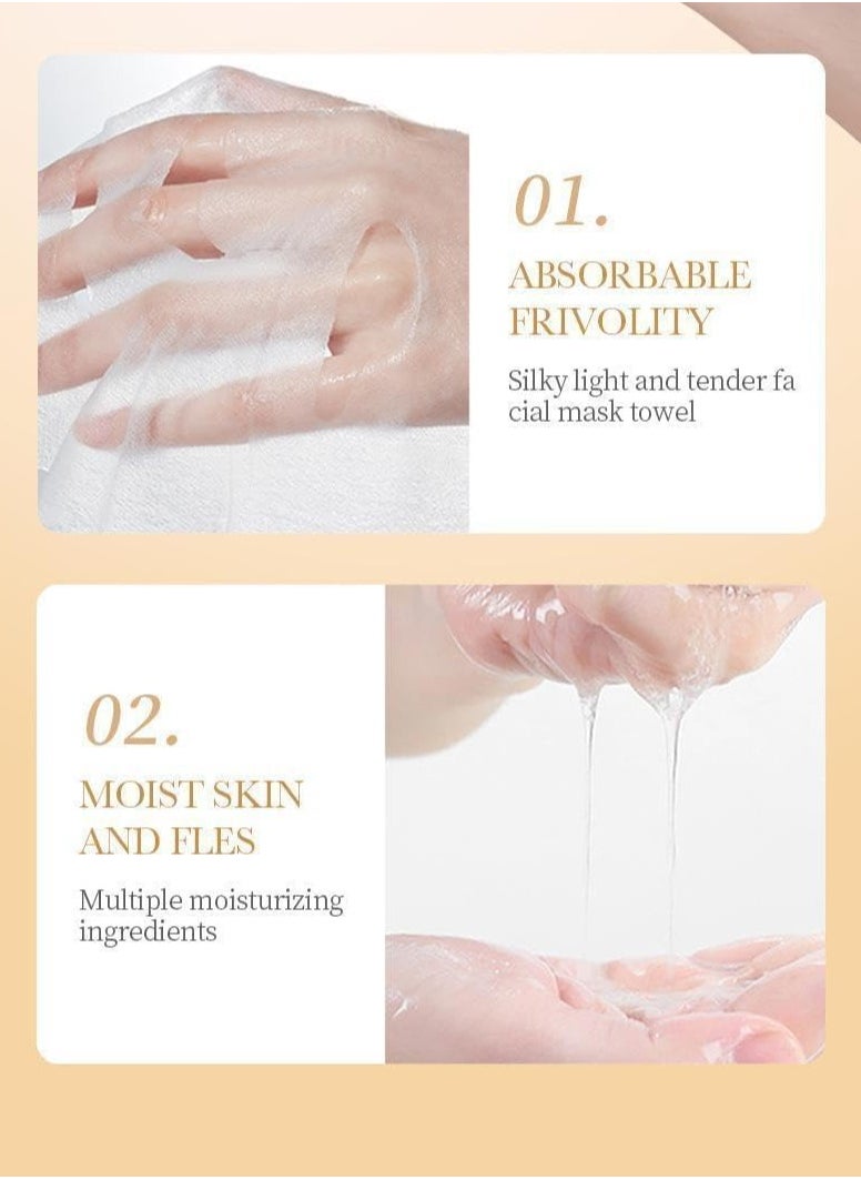 SADOER - 10 PCS Korean Face Sheet Mask Skincare - Anti Aging, Wrinkle Hydrating, Firming Anti Aging Face Sheet Masksfor Men & Women - Brightening Facial Mask for All Skin Types - Image 1