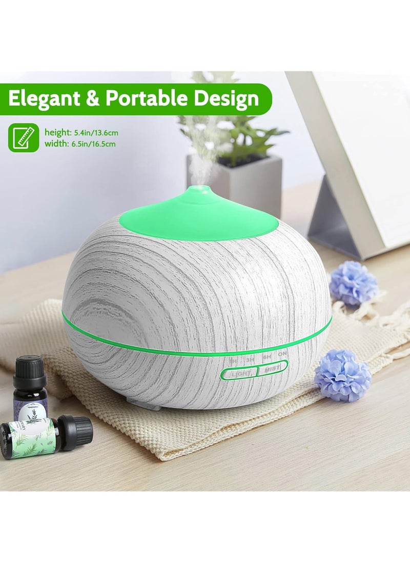Generic - Essential Oil Diffuser Humidifier for Home: 400ml Aroma Air Oils Diffusers for Large Room - Ultrasonic Aromatherapy Vaporizer Cool Mist Humidifiers with LED Light for Bedroom - Image 1