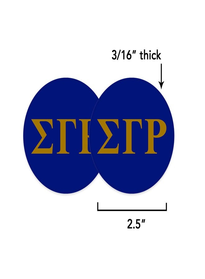 Desert Cactus Sigma Gamma Rho Car Cup Coaster Absorbent Sandstone Car Cup Coasters (Set of 2) Licensed Product (Design A) - Image 3