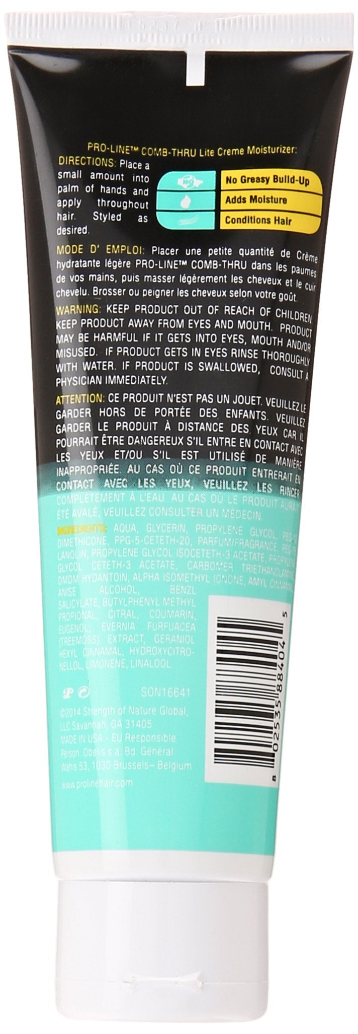 Pro-Line Comb Thru Lite Creme Conditioner for Men, 4 Ounce - Image 2