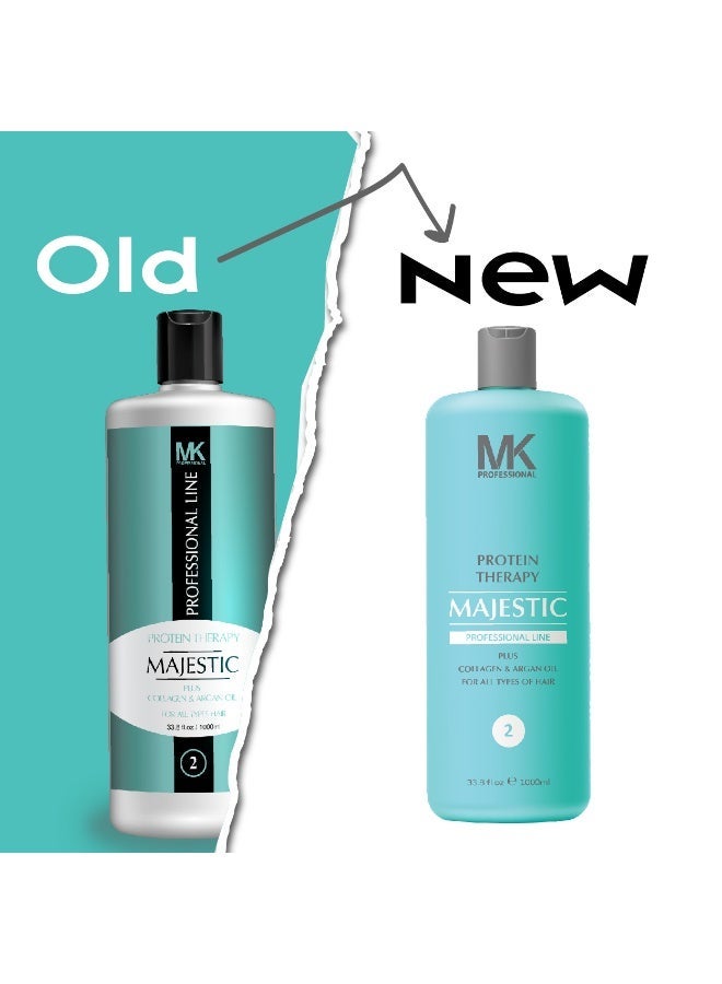 Majestic Keratin MAJESTIC MK PROFESSIONAL Protein Therapy Hair Treatment, 1000 ml - Image 1