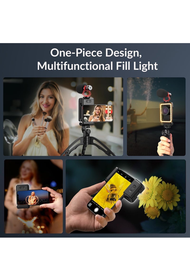 15x Mobile Macro Lens with LED Fill Light, 15x Macro Lens + 17mm Thread Lens Adapter, All-in-one Lens Mobile Adapter for Android/iPhone, Lens Attachment (Fit for Almost All Mobile Phones) Highlights
