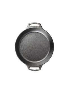 LODGE BW10BSK 10.25 Inch Seasoned Cast Iron Baker s Skillet  Black  - Image 5