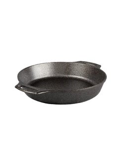 LODGE BW10BSK 10.25 Inch Seasoned Cast Iron Baker s Skillet  Black  - Image 3