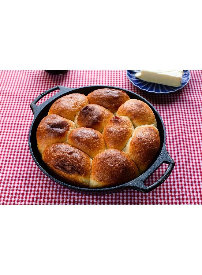 Lodge مقلاة باكر من الحديد الزهر متبلة BW10BSK بحجم 10.25 بوصة - سوداء - Image 4