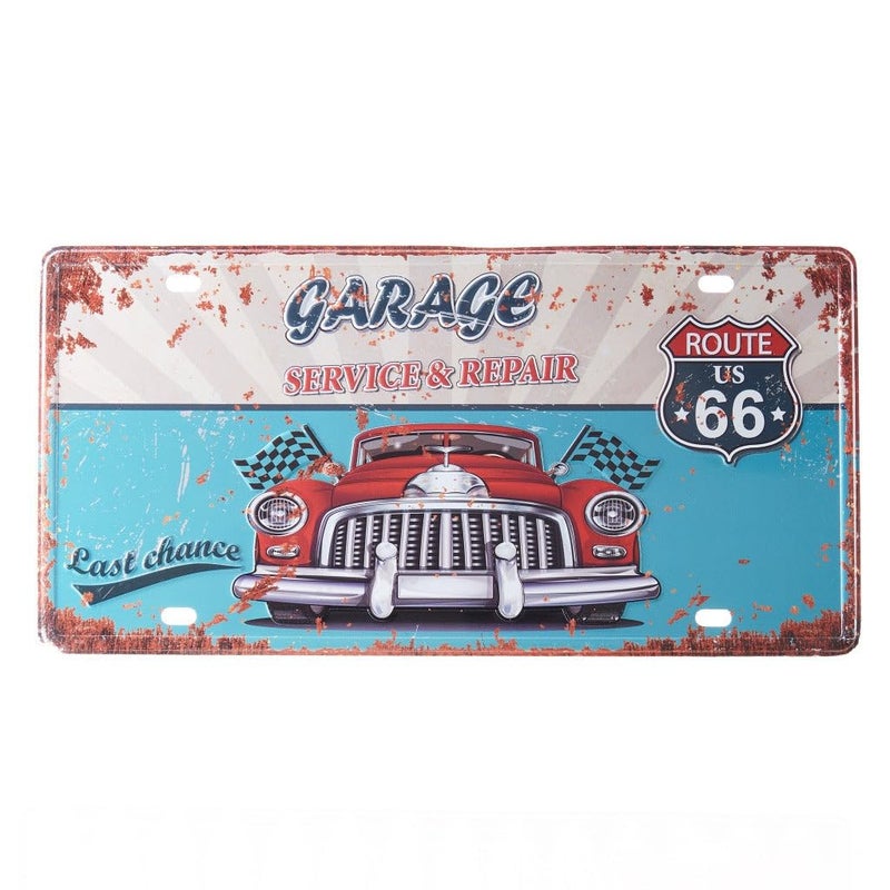 EAZYWAGON Garage Service and Repairs Multipurpose Metal Signs - License Wall Plate, Decorative Car Tag - Ideal for Cafe, Restaurant, Shop, Home, Hotel, Club, Office, Living Area - Design Plaque - Image 1