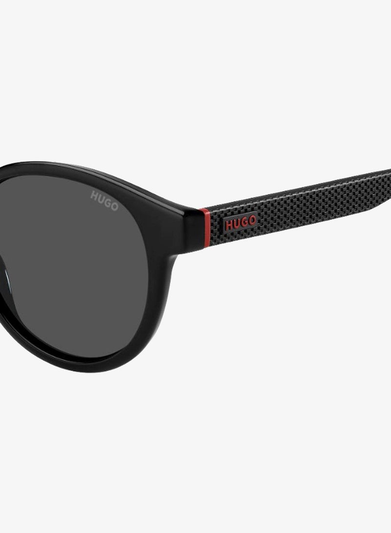 HUGO HG 1390/S Sunglasses Black Round - Image 4