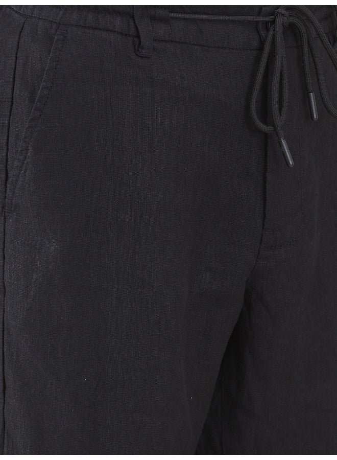 Being Human Mens Black Jogger Fit Chinos - Image 4