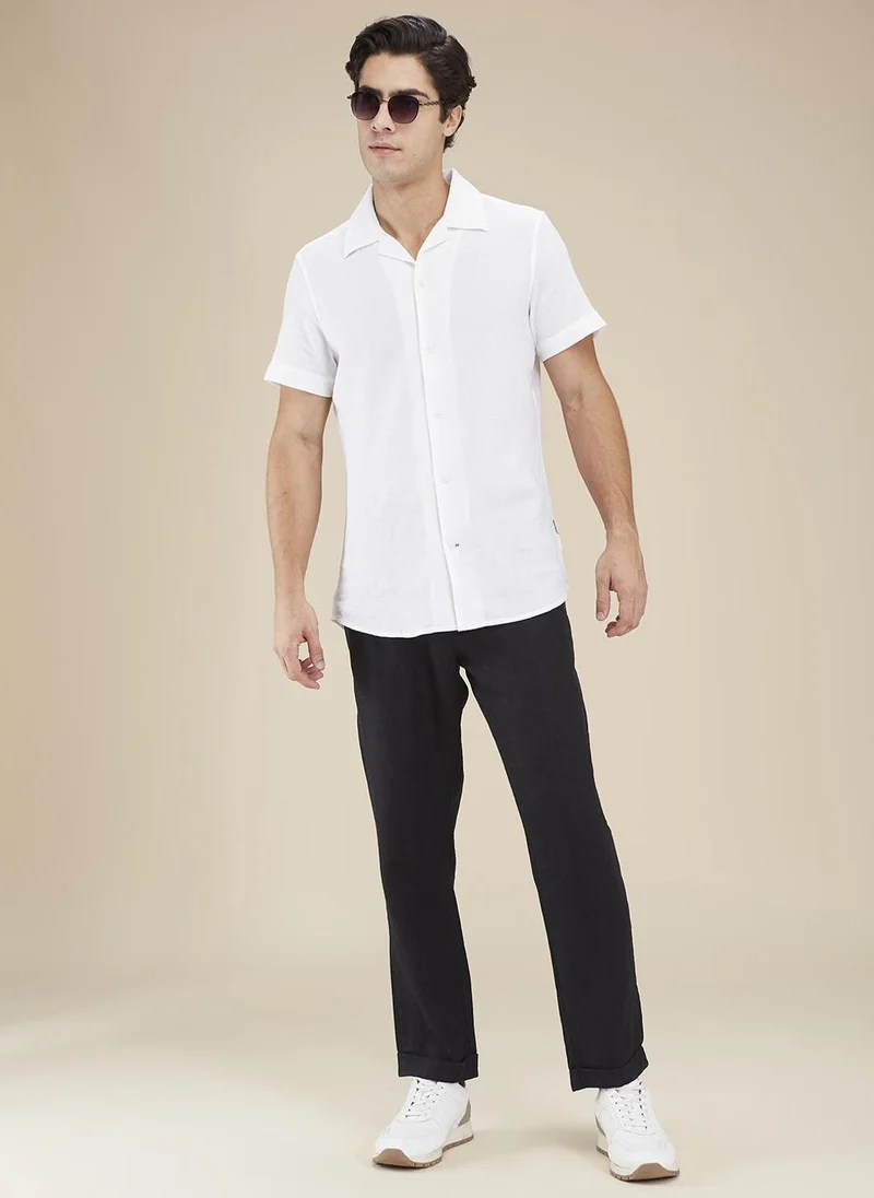 Being Human BLACK Men Classic Regular Fit Mid-Rise Chinos Trousers for Men | Best Price UAE