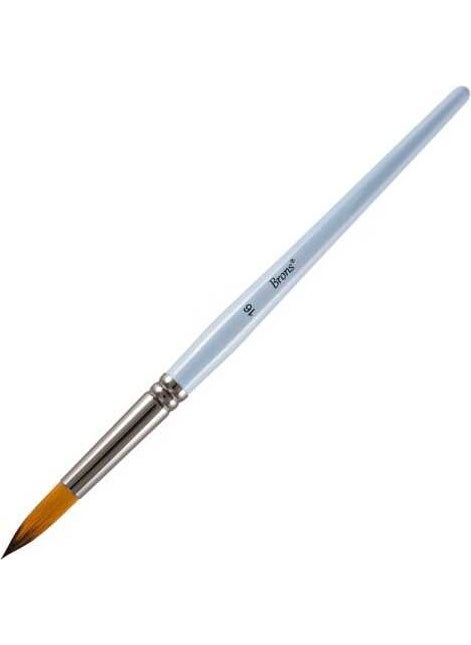 Brons Watercolour and Acrylic Brush Synthetic Bristle Short Handle Round Tip Series 123 No 14 