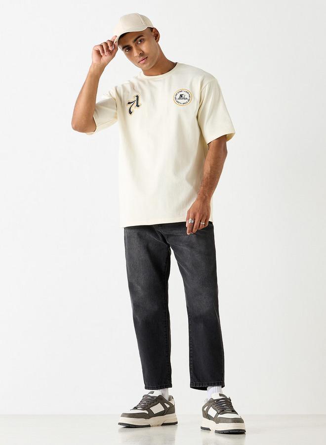 Starter Slogan Print T-shirt with Short Sleeves - Image 2