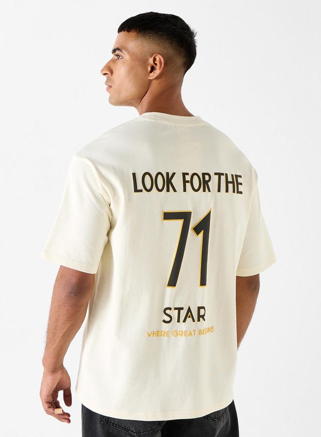 Starter Slogan Print T-shirt with Short Sleeves - Image 1