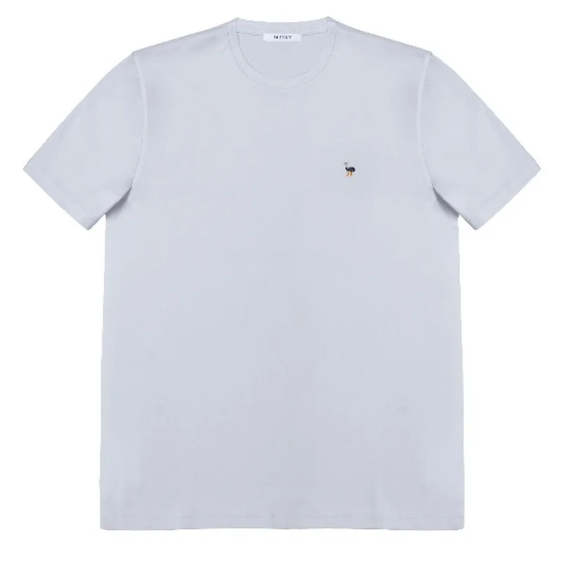 آزرز تيشيرت رقبة مستديرة انترلوك قطن مُعالج (مارسرايزد)