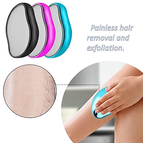 ARDAKI Hair Removal, Hair Eraser for Men Women Exfoliation Hair Removal Tool for Arms Legs Chest Multi Purpose Hair Remover Fast & Easy, Reusable Washable, Portable Epilator (Multicolor),Epilator - Image 2