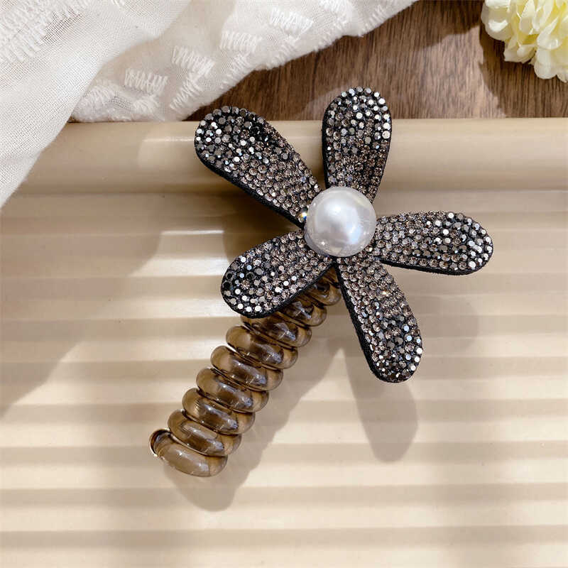 Loquat Chic Heart Bubble Braid Hair Ties Elastic Ponytail Holders 1022#2 Gray