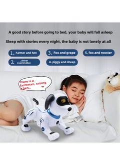 Generic Intelligent Robot Dog Children's Toy Educational Boy Electric Robot Dog Walking Will Call The Baby 2022 New-Color:Voice-controlled Programming Stunt Dog  - Image 3