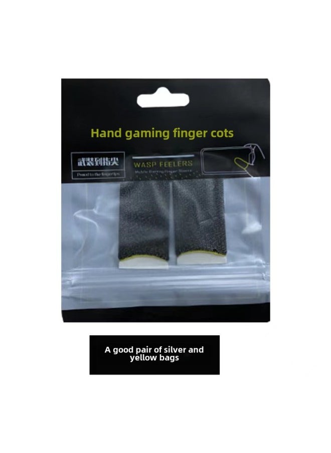 Generic Hand Tour Finger Patch Finger Cover Bee Set Heart Patch Chicken Artifact Five Finger Gloves Silver Carbon Double Finger In Stock-Product Color:Silver Fiber Set (random Color)  - Image 1