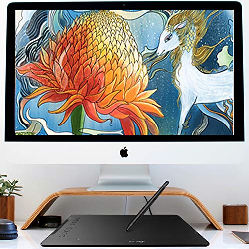 XP-PEN XPPen Updated Deco Mini7 V2 Drawing Tablet-16384 Levels of Pressure Battery-Free Stylus, 7 x 4 OSU Drawing Pad, 8 Hotkeys for Digital Art, Teaching, Gaming Graphic Tablet for Chrome, PC, Mac, Android - Image 2