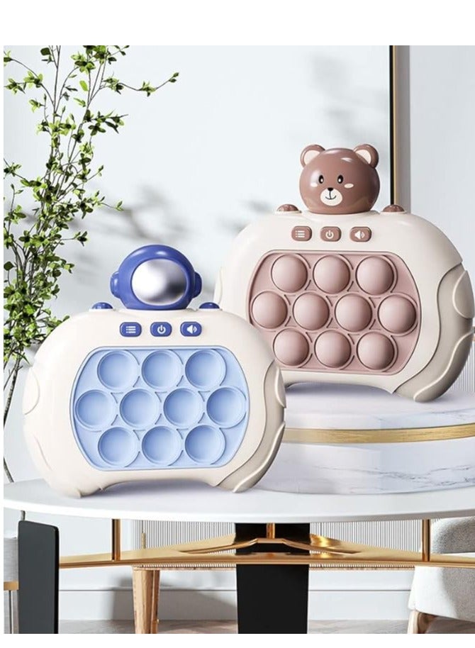 لعبة Pop it Game Quick Push Bubbles Game Handheld Game Machine، ألعاب حسية صغيرة لمرضى التوحد، هدايا للأولاد والبنات، وحدة تحكم لعبة Puzzle Pop | أشكال متعددة وألوان متعددة | قد يختلف الشكل واللون - Image 1