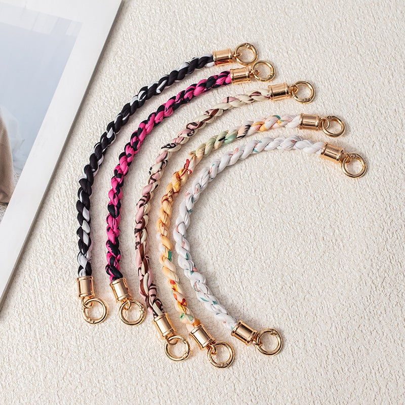 Hanging Wrist High-End Mobile Phone Chain Short Woven Mobile Phone Lanyard Mobile Phone Lanyard New Shell Chain Simple All-Match - Image 2