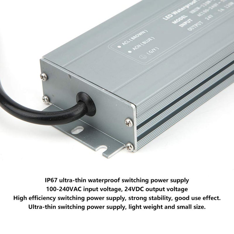 120W IP67 Waterproof LED Driver Power Supply 24V Low Voltage Transformer Outdoor Use - Image 4