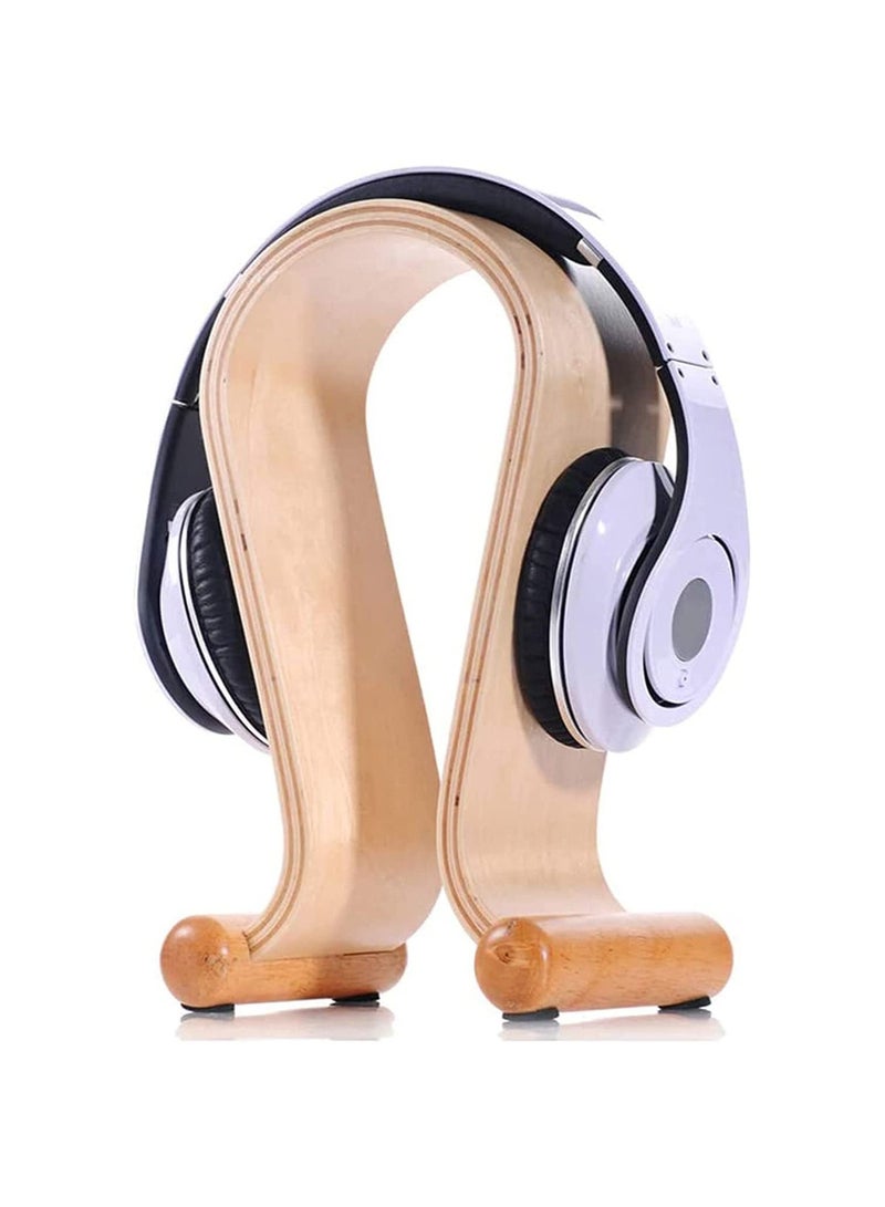 Y&D Headphone Stand Wooden Birch Wood Gaming Headset Display Stand, headphone stand, Earphone Holder Hanger White Birch, - Image 4