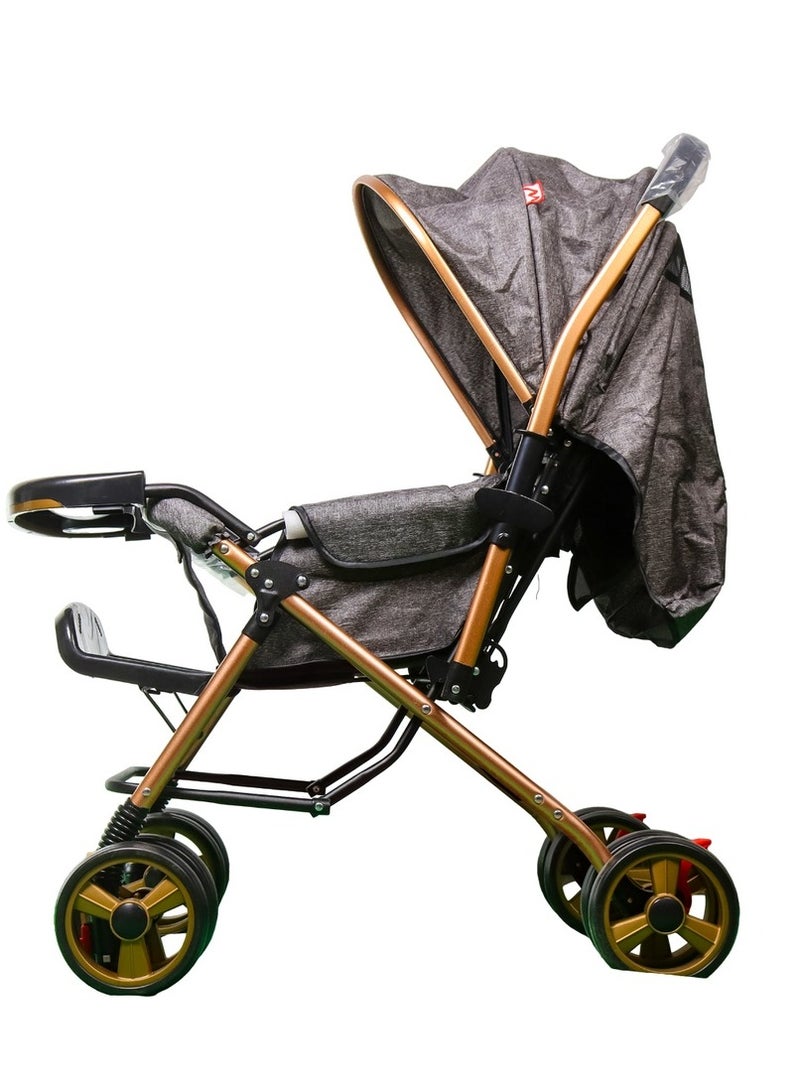 Baby Stroller Aluminum for Kids Grey - T998 - Image 2