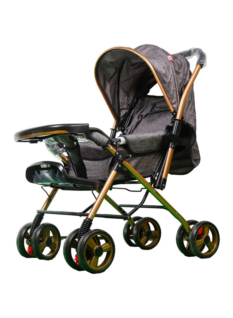 Baby Stroller Aluminum for Kids Grey - T998 - Image 3