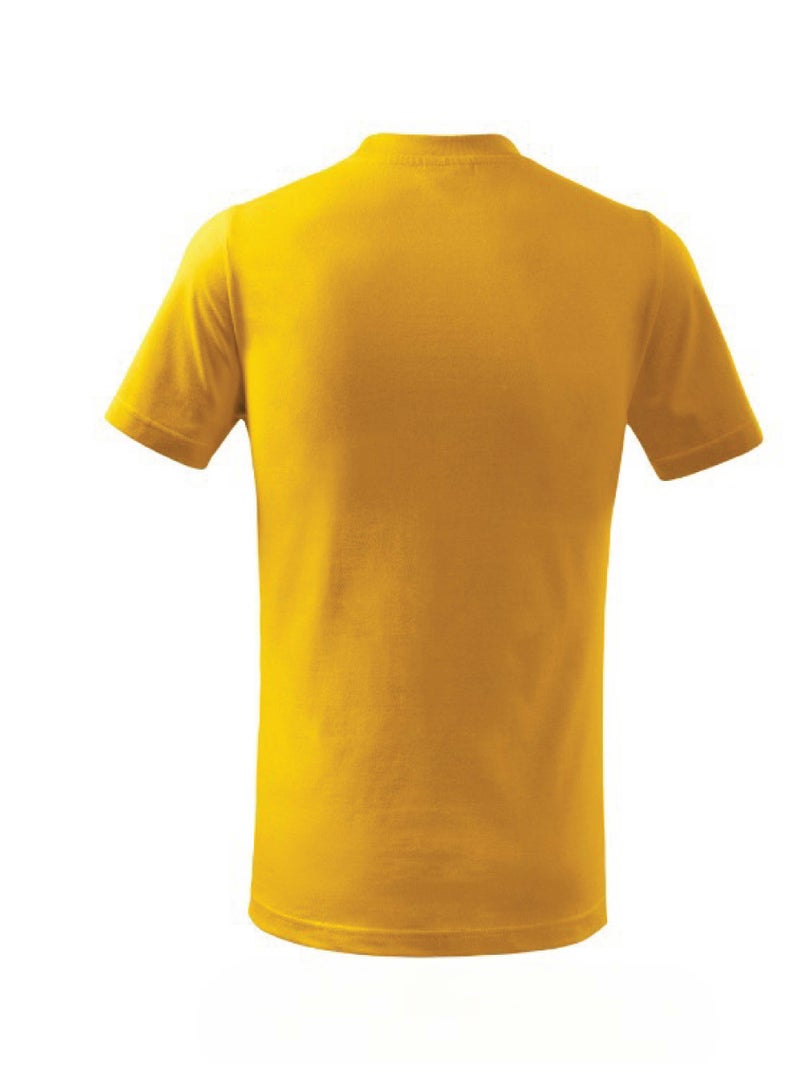 PRINTSHOP4ME Brazil Soccer Printed Round neck cotton Tshirt for Sports fan unisex Adults and Kids Yellow - Image 4