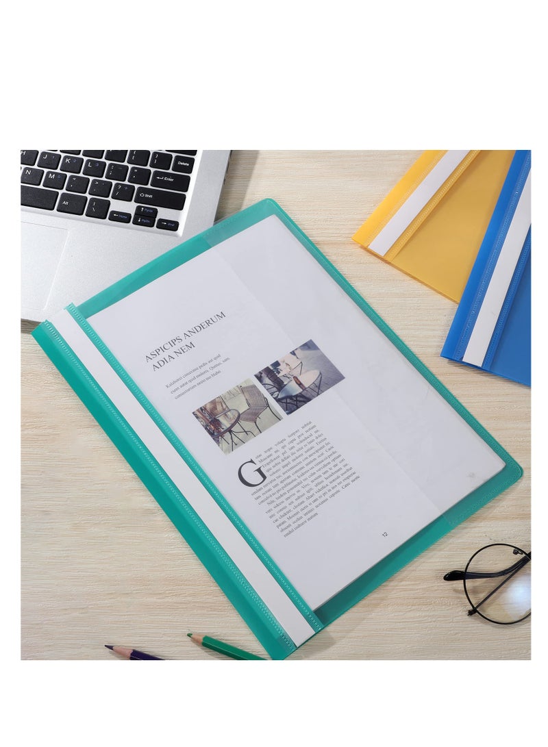 A4 Project Folder, 15 Pcs Plastic Presentation Project Folder, Document Organiser Holder Case Plastic, Document Transparent Cover - Image 5