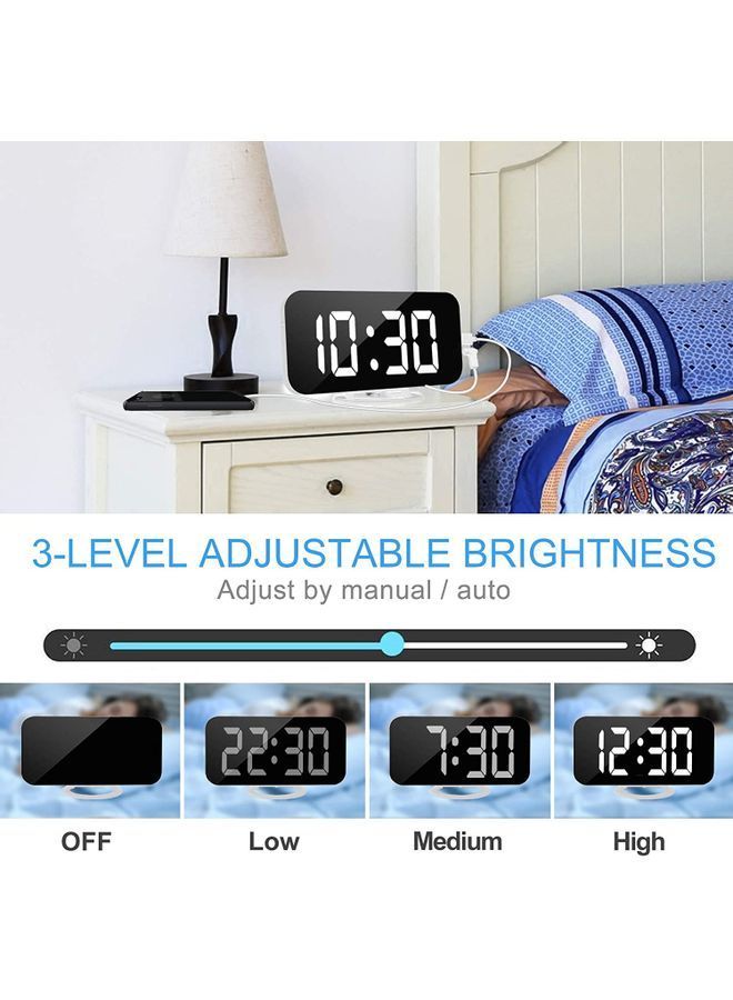 NIBEMINENT Digital Alarm Clock Multicolour 6.2 x 0.5 5.1cm - Image 2