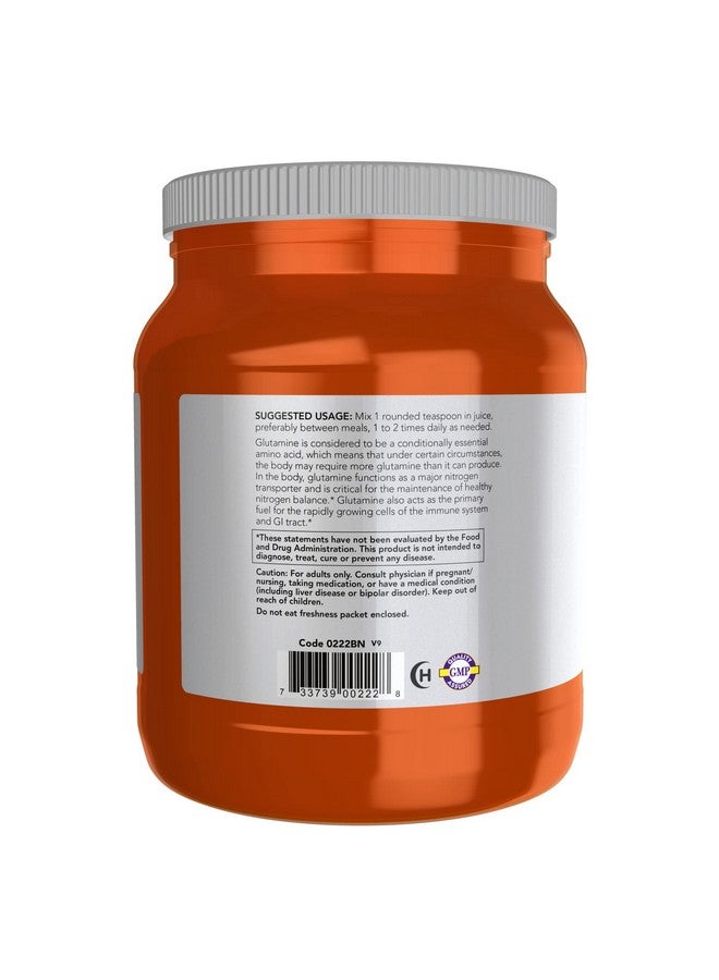 now Sports Nutrition Lglutamine Pure Powder Nitrogen Transporter* Amino Acid 35.3Ounce - Image 4