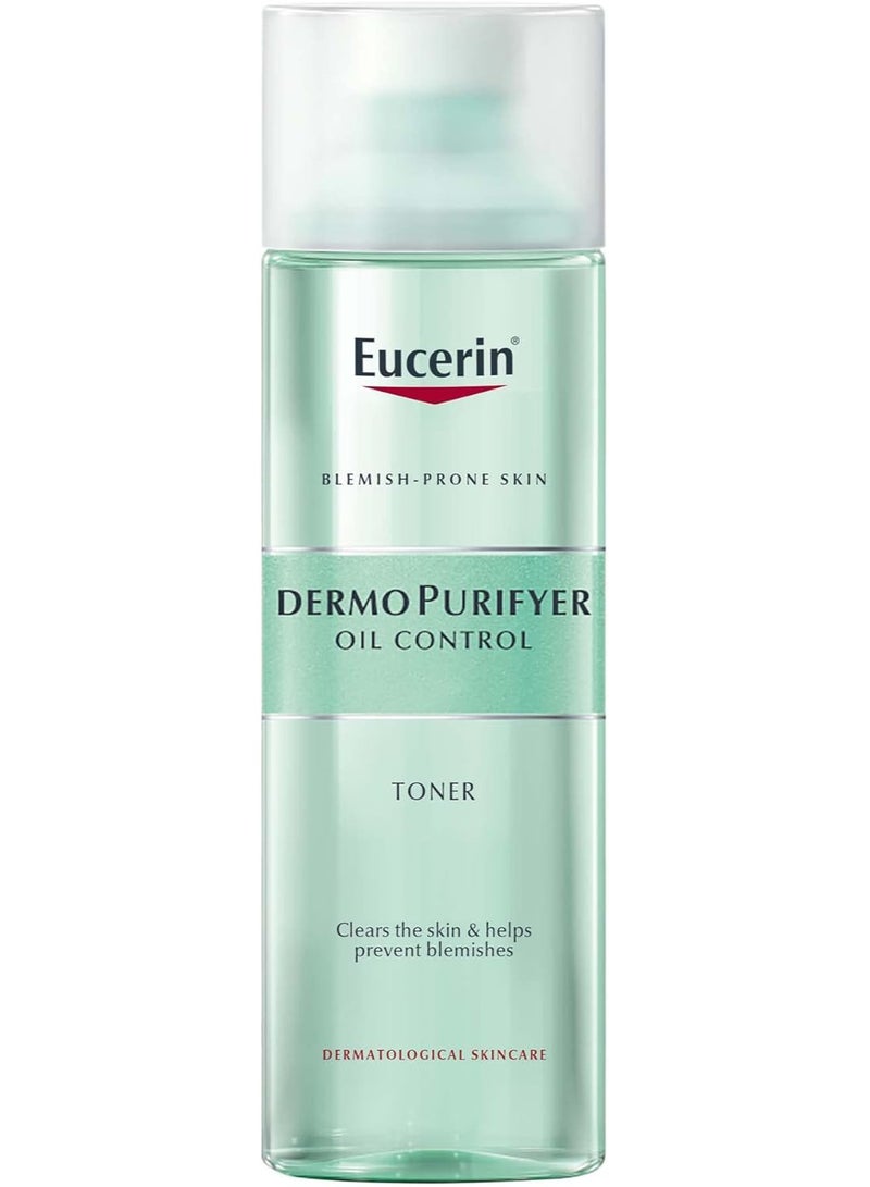 Eucerin Eucerin DermoPurifyer Oil Control Facial Toner for Blemish & Acne-Prone Skin with Lactic Acid, Unclogs Pores, Prepares for Skin Care Products, Provides Intensive Cleansing, 200ml  - Image 3