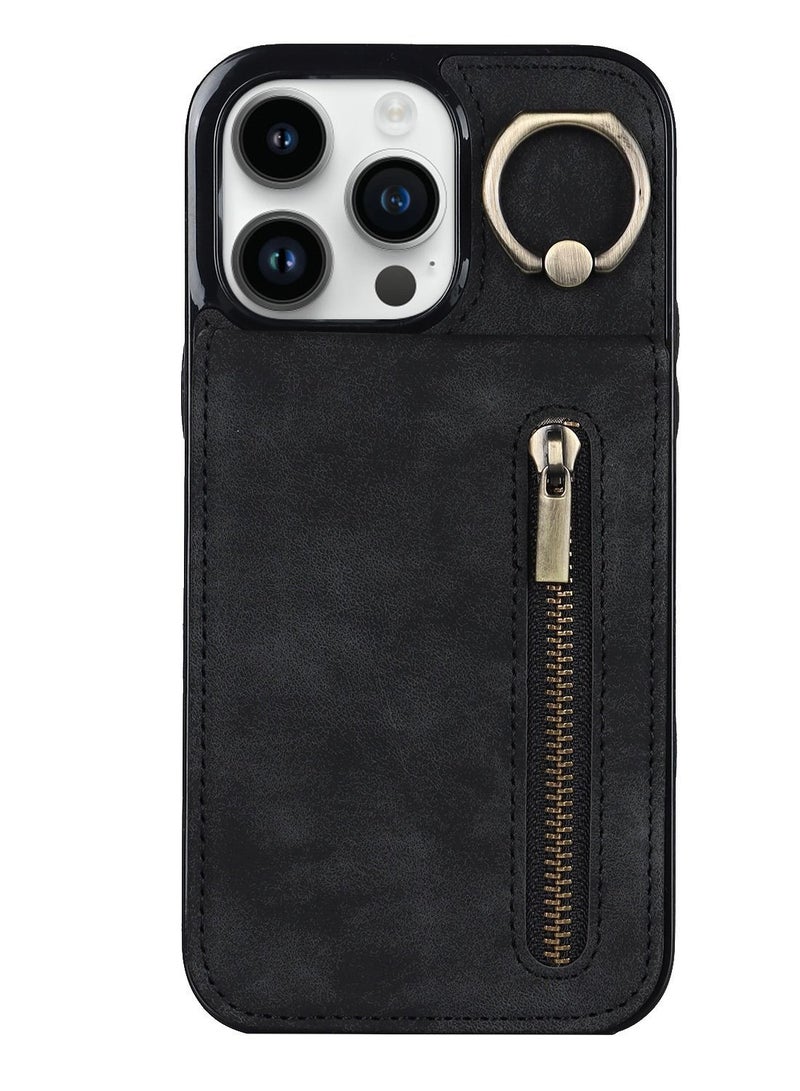 Suteni Back Cover Card Slots Leather Phone Case for Samsung - Image 1