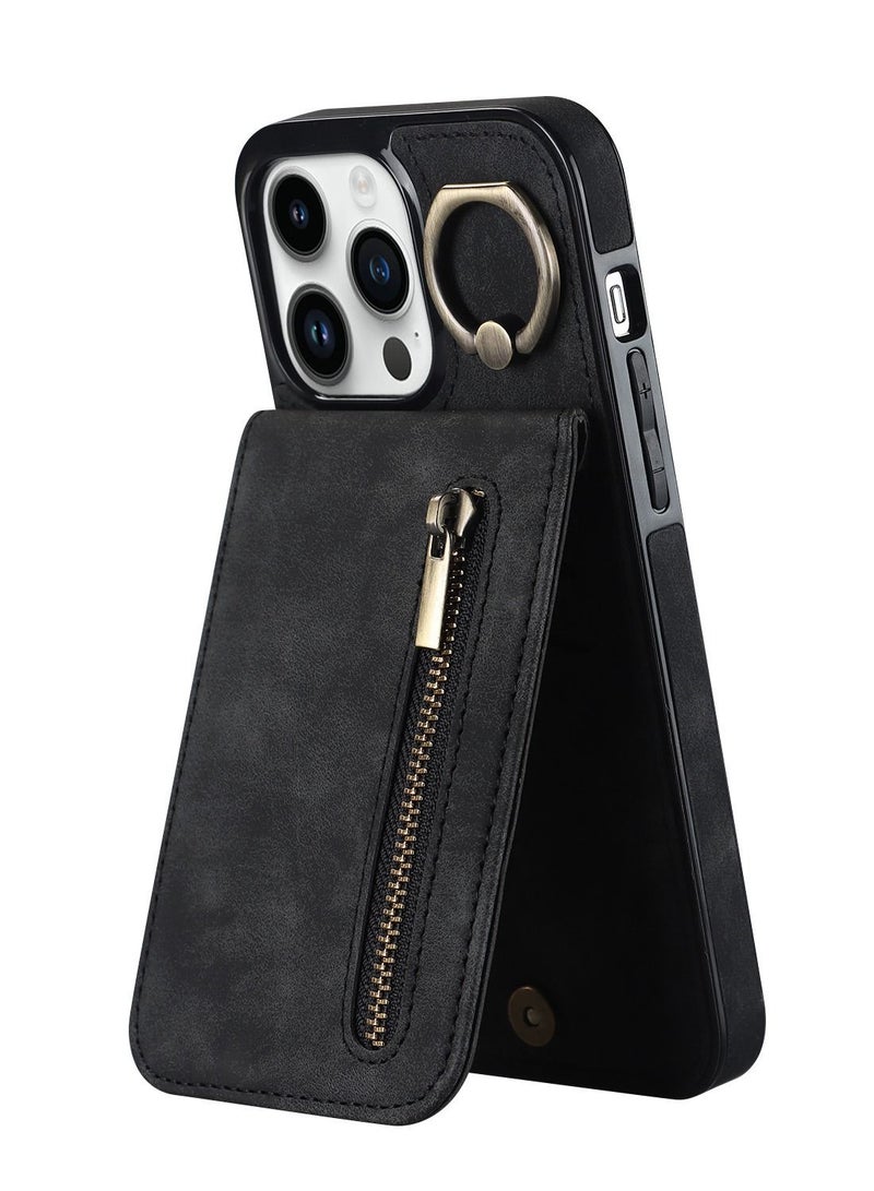 Suteni Back Cover Card Slots Leather Phone Case for Samsung - Image 2