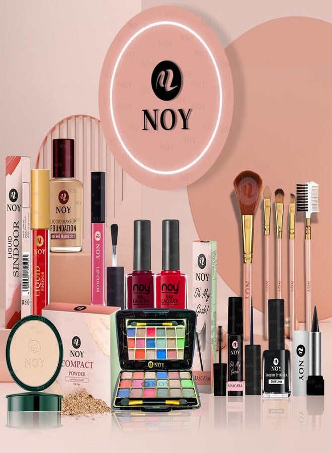 NOY Pastel Pretties Delicate Makeup Kits Set for Soft and Romantic Looks 100% Toxic Free Ingredients & Lightweight NO#470 (Pack of-15) - Image 1