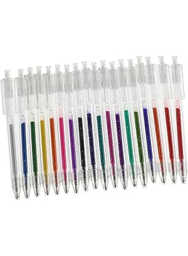 18pcs Color Gel Highlighter Pens Glitter Finish for Smooth Writing Drawing School Office Supplies - Image 1