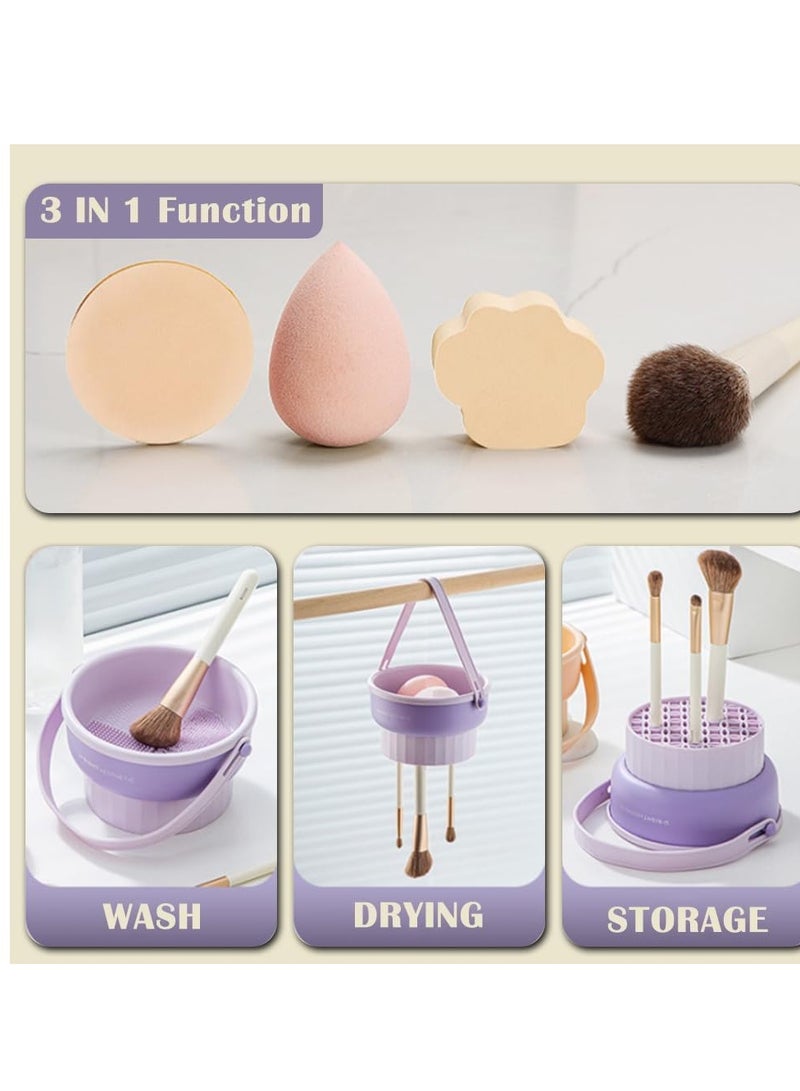 Multi-purpose tray for cleaning, drying and storing makeup brushes - 3 in 1 - Image 4
