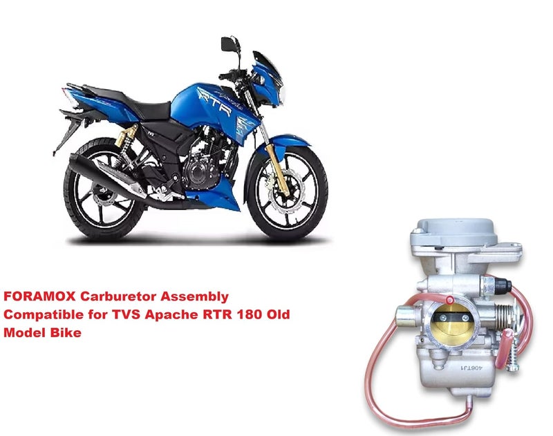 FORAMOX Carburetor Assembly Compatible for TVS Apache RTR 180 Old Model Bike - Image 2