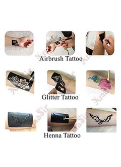 XMASIR Xmasir 296pcs Temporary Tattoo Stencils for Kids, 12 Sheets Face and Body Paint Stencils Kit Girls Boys Glitter Tattoo Stencil for Kids Airbrush Templates School Show Birthdays Body Art Paint  - Image 4