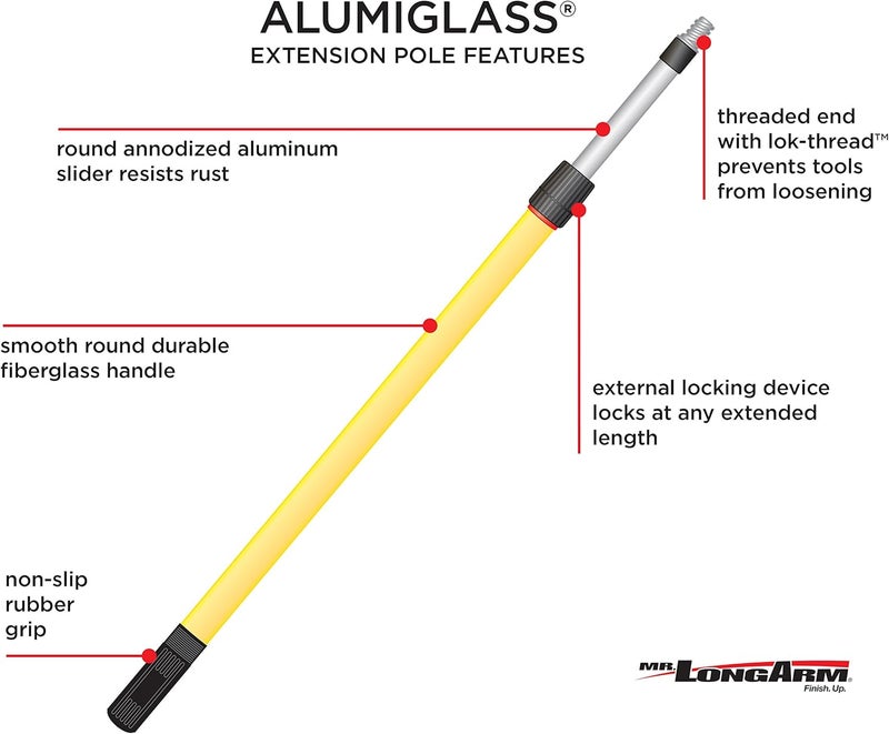 Mr. Long Arm Mr. LongArm 6508 Heavy Duty Alumiglass Extension Pole 4-to-8 Foot - Image 3