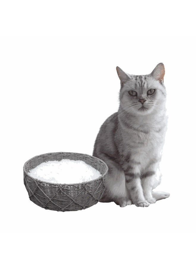 Catry Cat Bed Basket 40x40x15h cm - Image 3