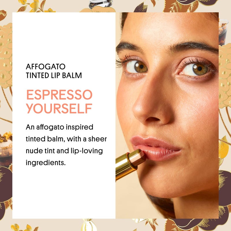 Winky Lux Affogato Tri-Color Tinted Lip Balm â€“ Hydrating Lip Care with Jojoba Oil & Vitamin E, Sheer Nude Tint, Vanilla Coffee Scent, Moisturizes and Softens Dry Lips - Image 3