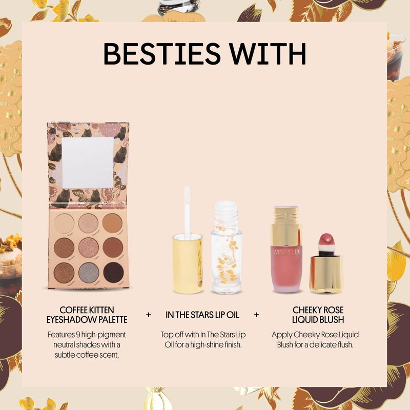 Winky Lux Affogato Tri-Color Tinted Lip Balm â€“ Hydrating Lip Care with Jojoba Oil & Vitamin E, Sheer Nude Tint, Vanilla Coffee Scent, Moisturizes and Softens Dry Lips - Image 2